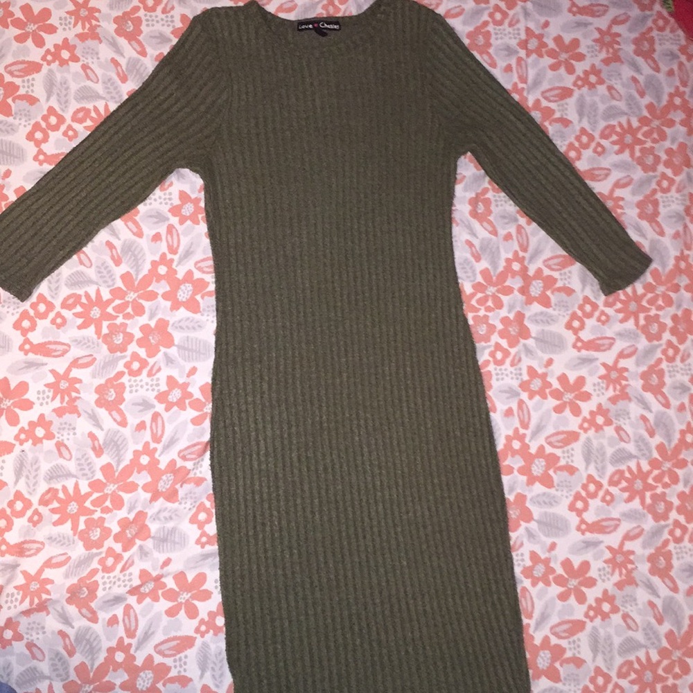 Love Chelsey Brand Green Body Avon Dress
